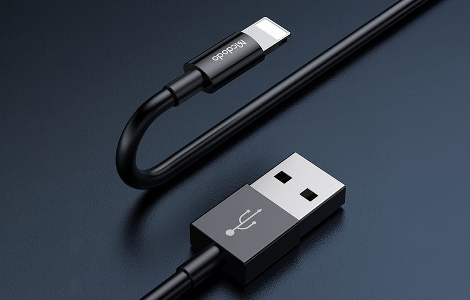 Ładowarka sieciowa Mcdodo CH-5071 USB-A*2, 12W + kabel USB-A do lightning (czarna)