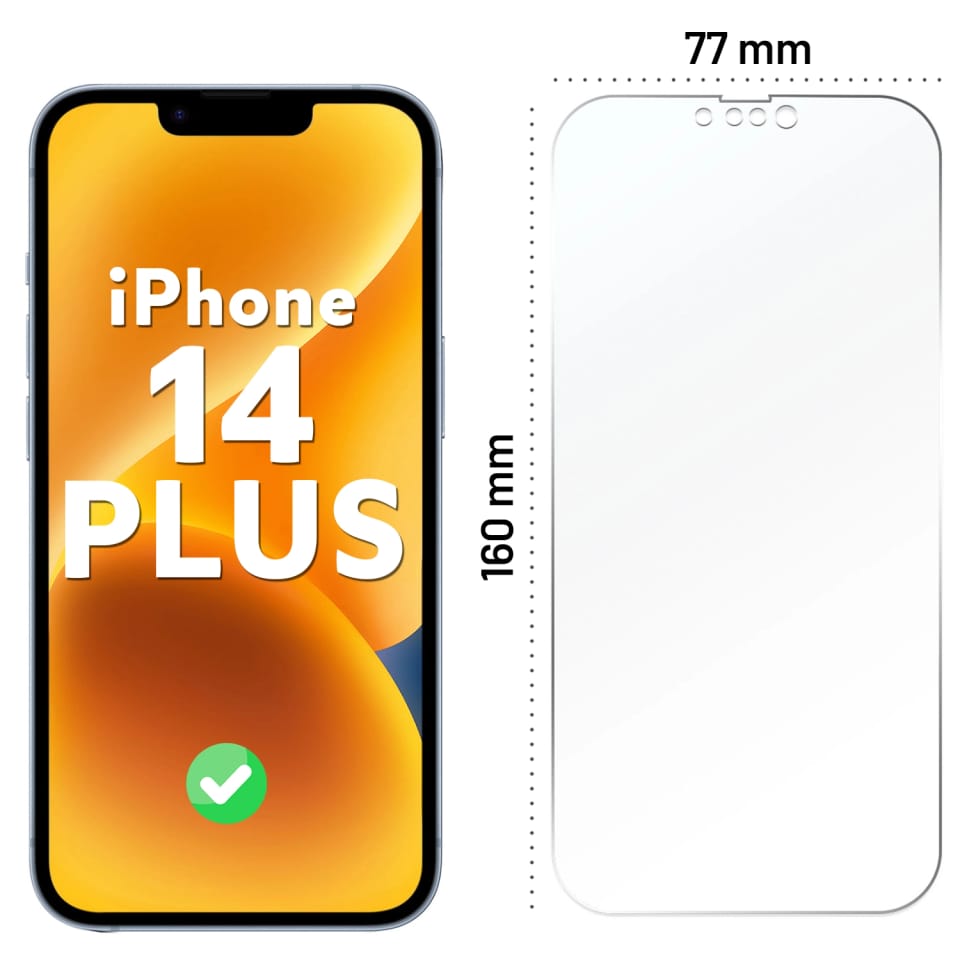 Szkło hybrydowe do Apple iPhone 14 Plus na cały ekran Alogy Flexi Full Glass 9H ochrona na cały ekran