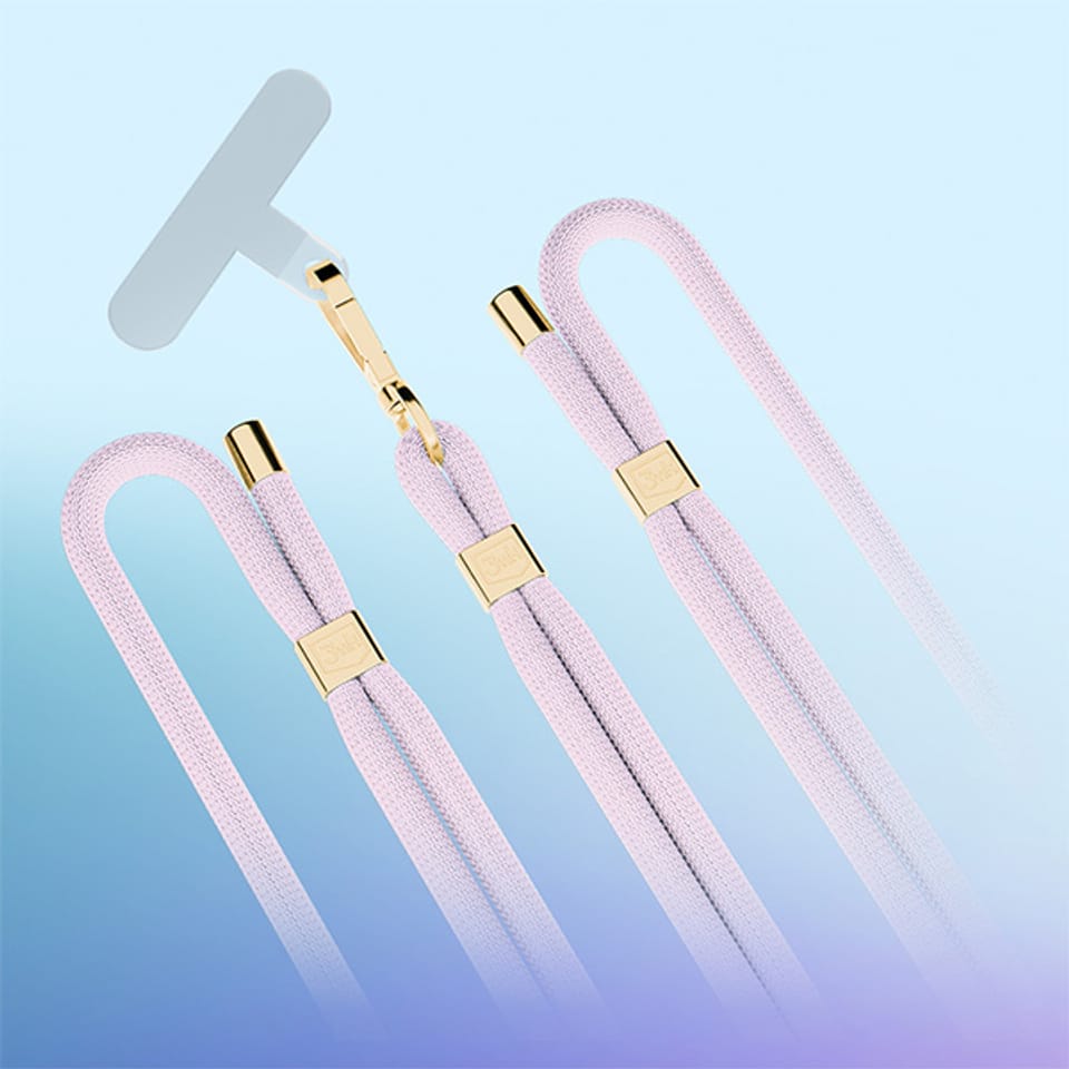 3MK EasyClip Elite Powder Pink (gold) smycz do telefonu