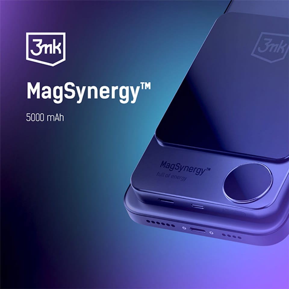 3MK MagSynergy Powerbank 5000mAh z funkcją ładowania bezprzewodowego MagSafe