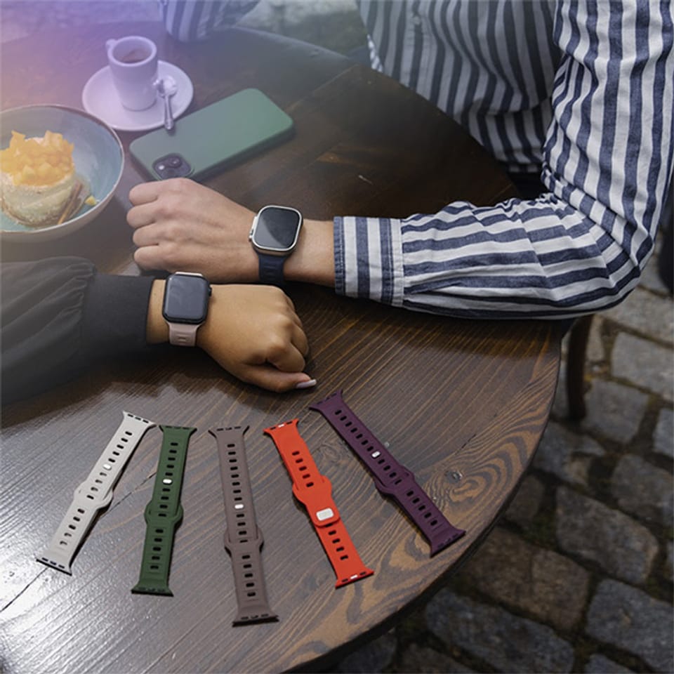 3MK Silicone Watch Strap beżowy/beigedla Apple Watch 38/40/41mm