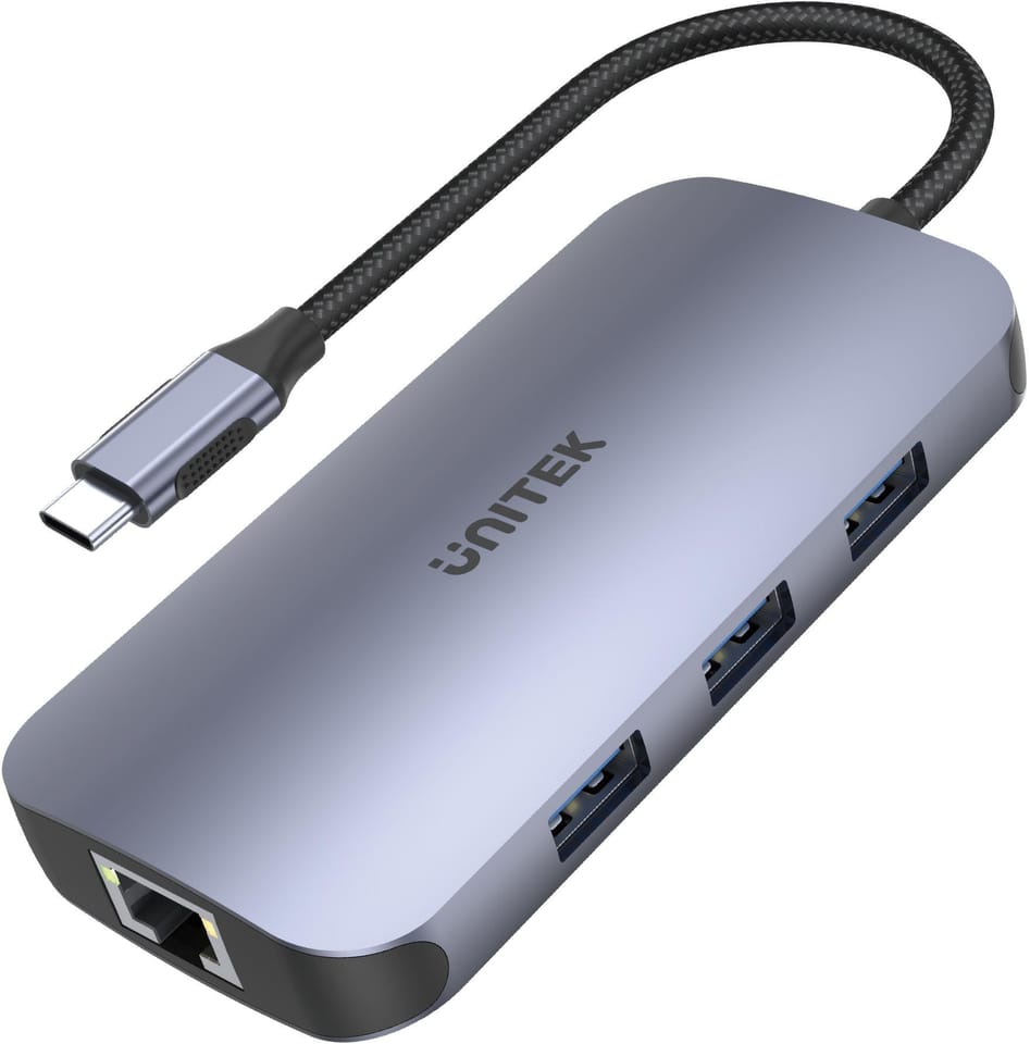 UNITEK HUB USB-C N9+, USB-C, HDMI, PD 100W, SD