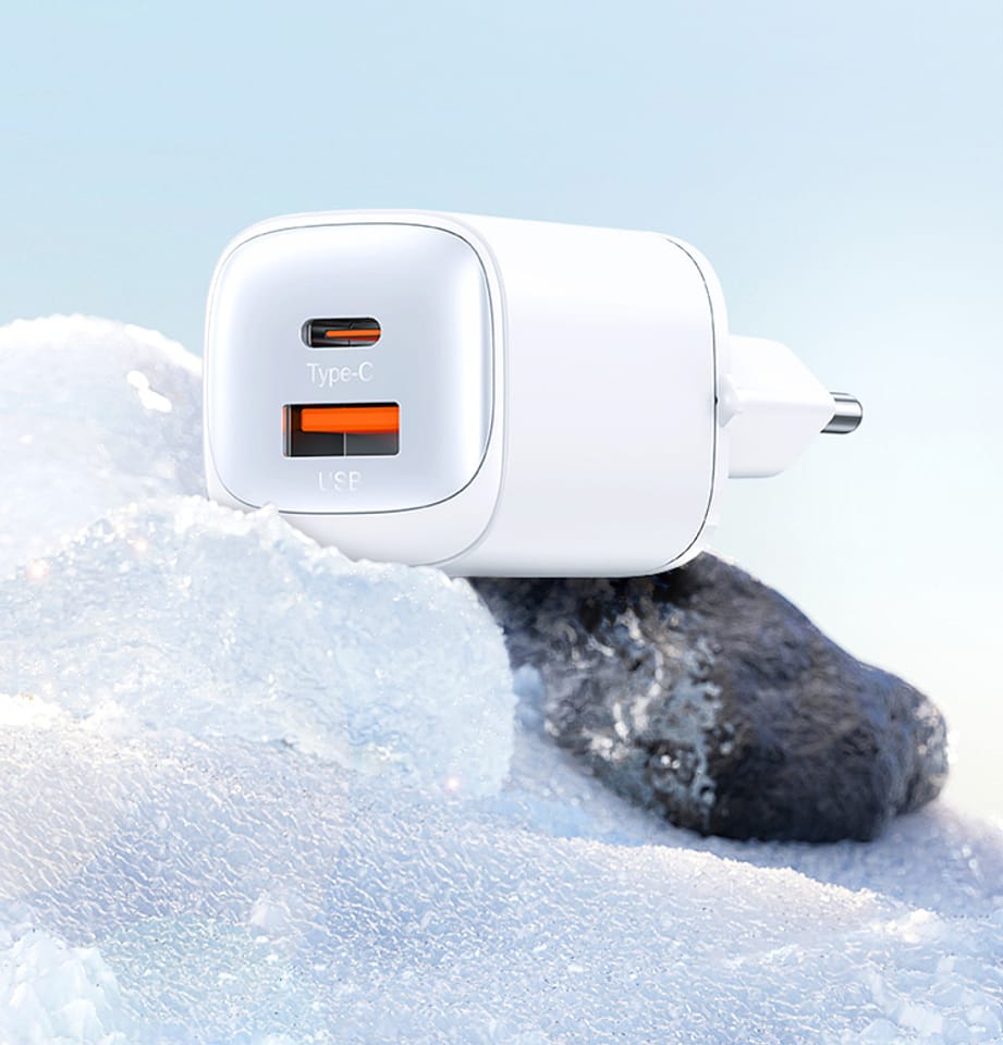 USAMS Ład. siec. CC254 30W GaNUSB-C/USB-A Fast Charging HC Series czarny/black CC254TC01