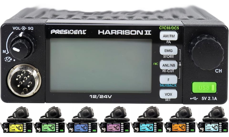 Radio CB President Harrison II ASC AM/FM 12/24V