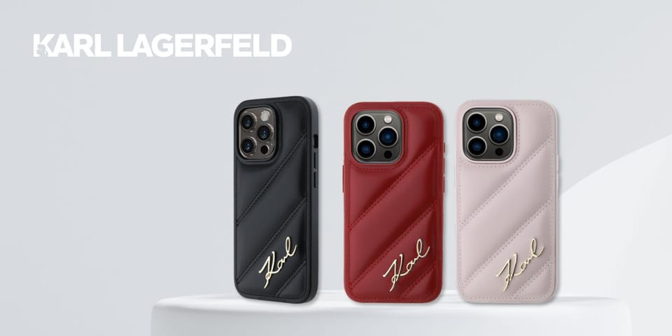 Karl Lagerfeld KLHCP13XPQDSMGK iPhone 13 Pro Max 6.7" czarny/black hardcase Diagonal Quilted Script