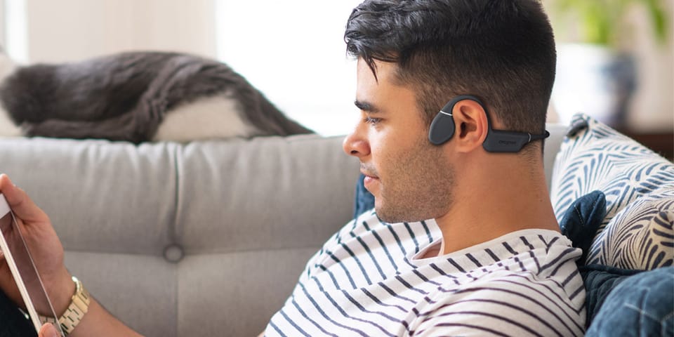 Creative Słuchawki bezprzewodoweOutlier Free szaro-niebieskie/grey blue Bluetooth 5.3
