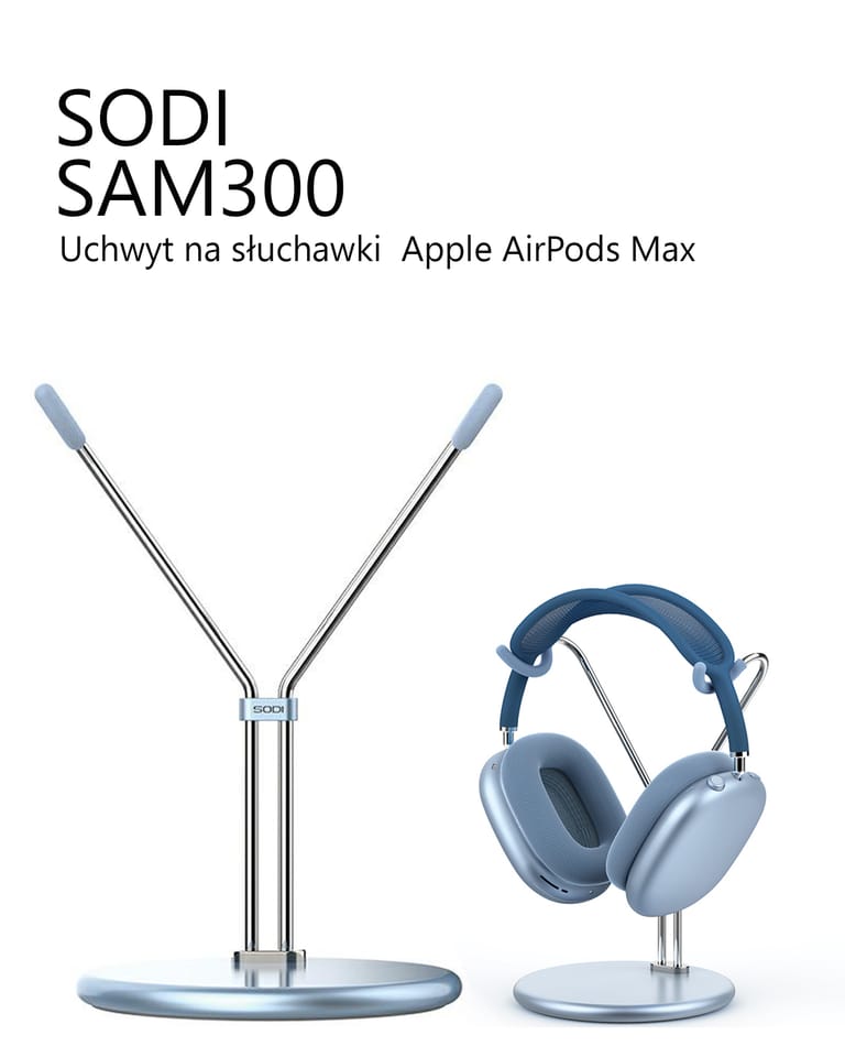 SODI Stojak na AirPods Max SAM-300 niebieski/blue