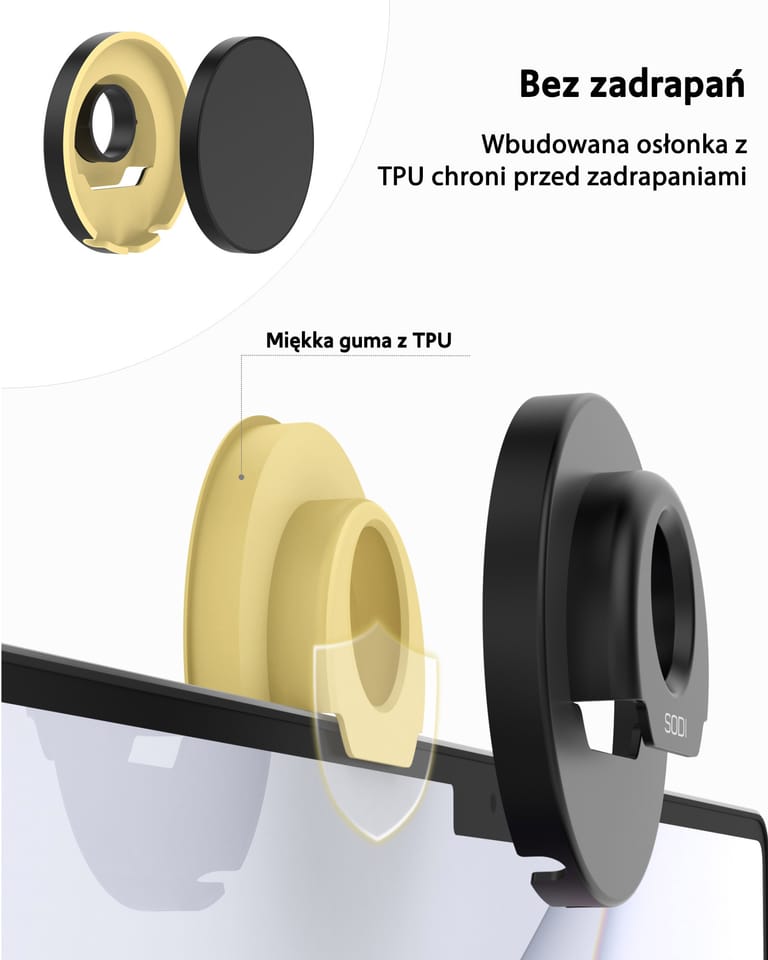 SODI Uchwyt indukcyjny do MacBookaBM-300 czarny/black MagSafe