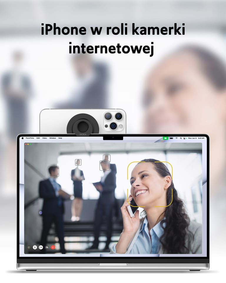 SODI Uchwyt indukcyjny do MacBookaBM-300 czarny/black MagSafe