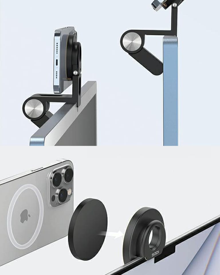 SODI Wielofunkcyjny uchwyt indukcyjny3w1 do iMaca BM-330 czarny/black MagSafe