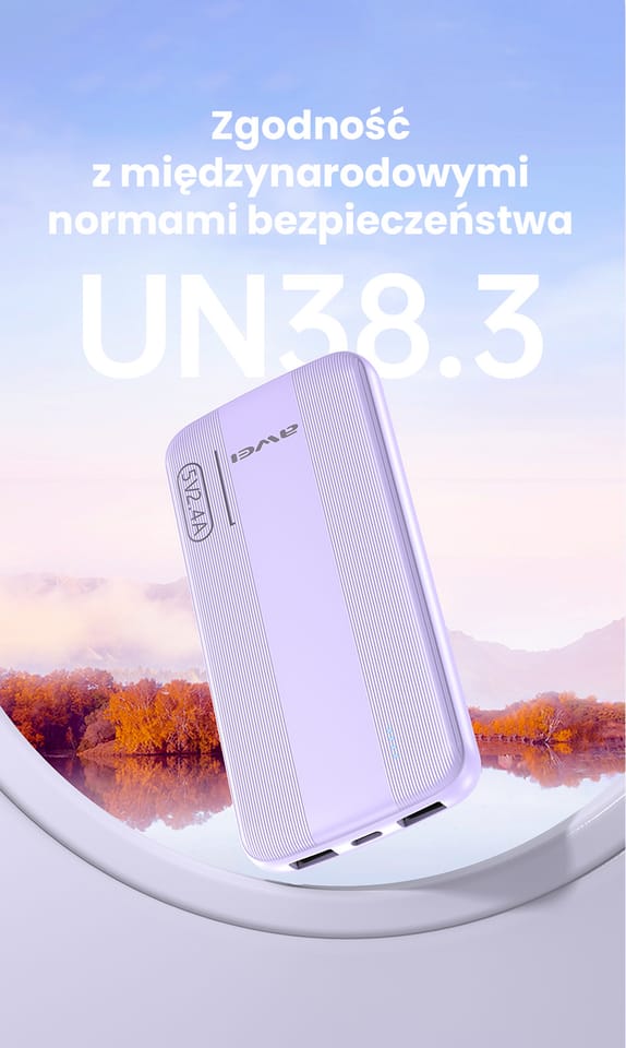 AWEI PowerBank P20K 10000mAhczarny/black