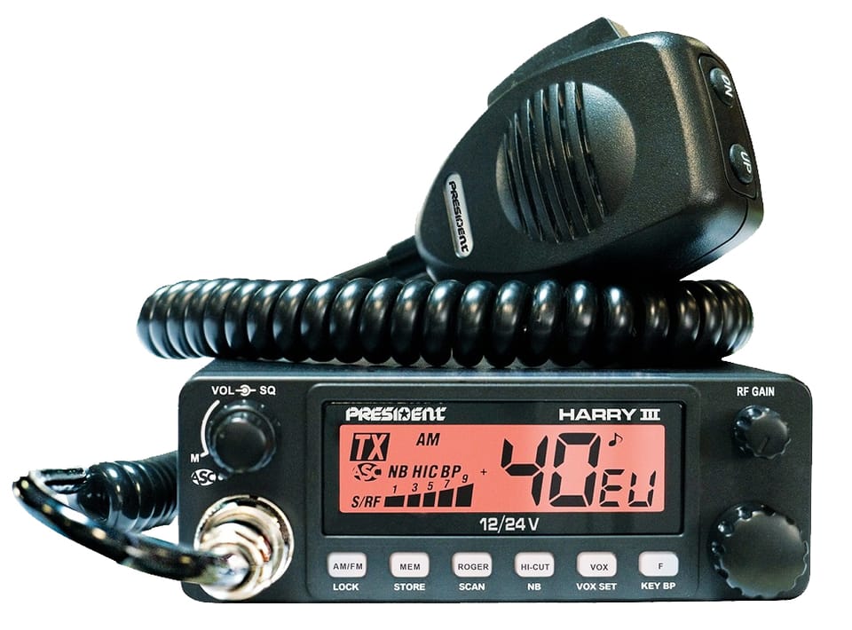 Radio CB President Harry III ASC 12/24V