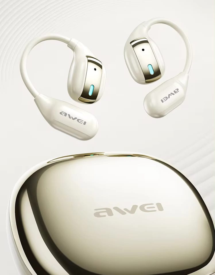 AWEI słuchawki Bluetooth 5.4 TZ12 + stacja dokująca czarny/black