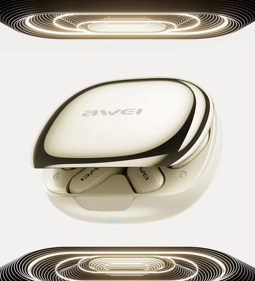 AWEI słuchawki Bluetooth 5.4 TZ12 + stacja dokująca czarny/black