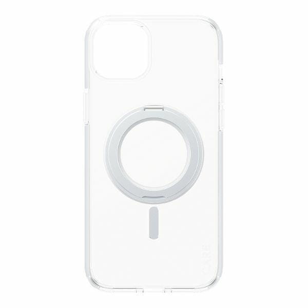 CARE by PanzerGlass Kickstand Case iPhone 15 Plus 6,7" MagSafe srebrny/silver 1416