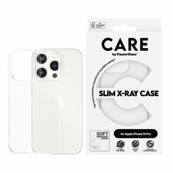 CARE by PanzerGlass Slim X-Ray Case iPhone 15 Pro 6,1" przezroczysty/transparent 1434