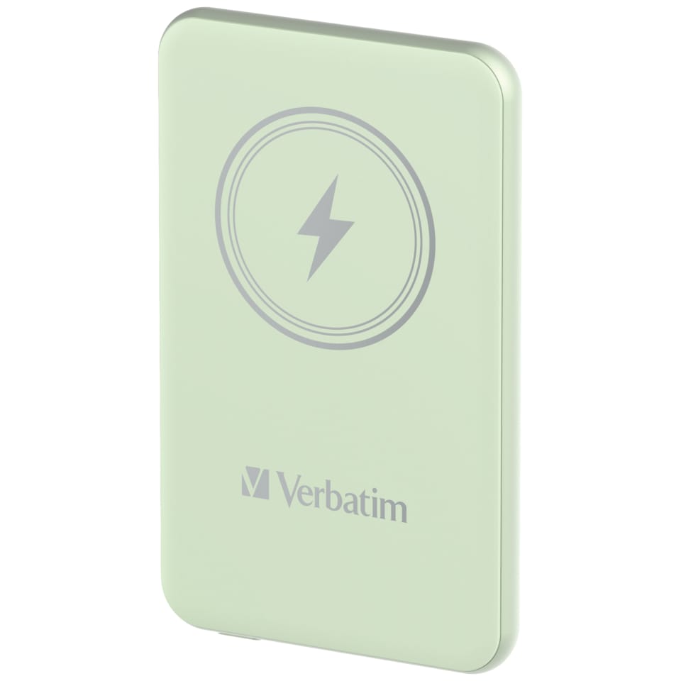Verbatim Powerbank indukcyjny `n` Go 15W 10000mAh Wireless Magnetic zielony/green 32246