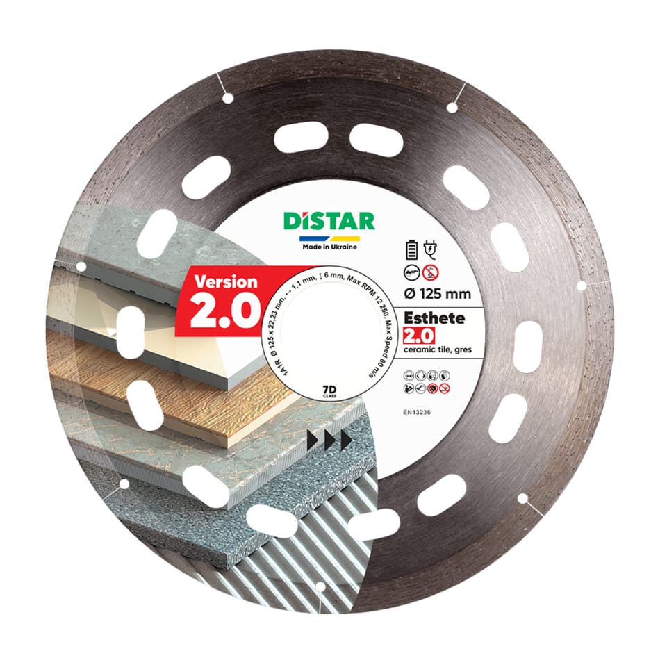 Diamentowa tarcza tnąca Distar 1A1R 125x22,23 Esthete 2.0