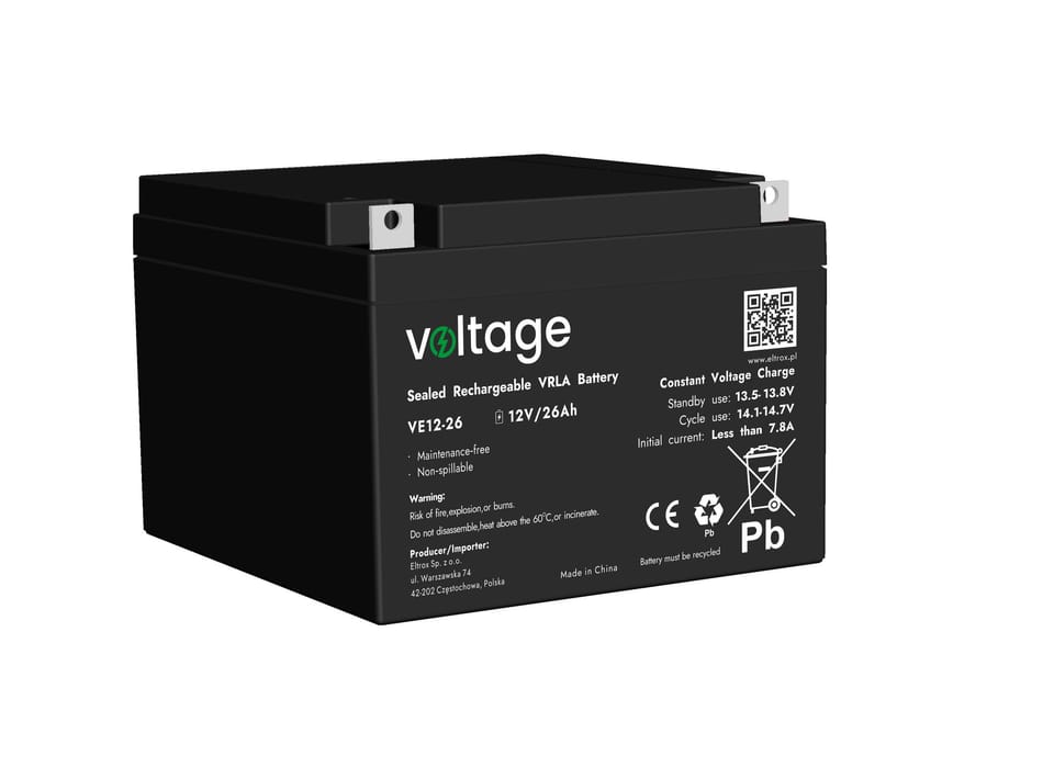 Akumulator AGM Voltage 12V 26Ah VE12-26