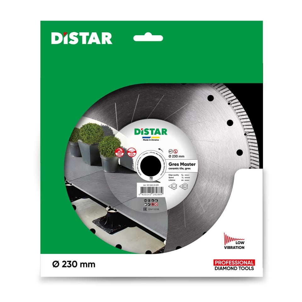 Diamentowa tarcza tnąca Distar 1A1R 230x22,23 Gres Master