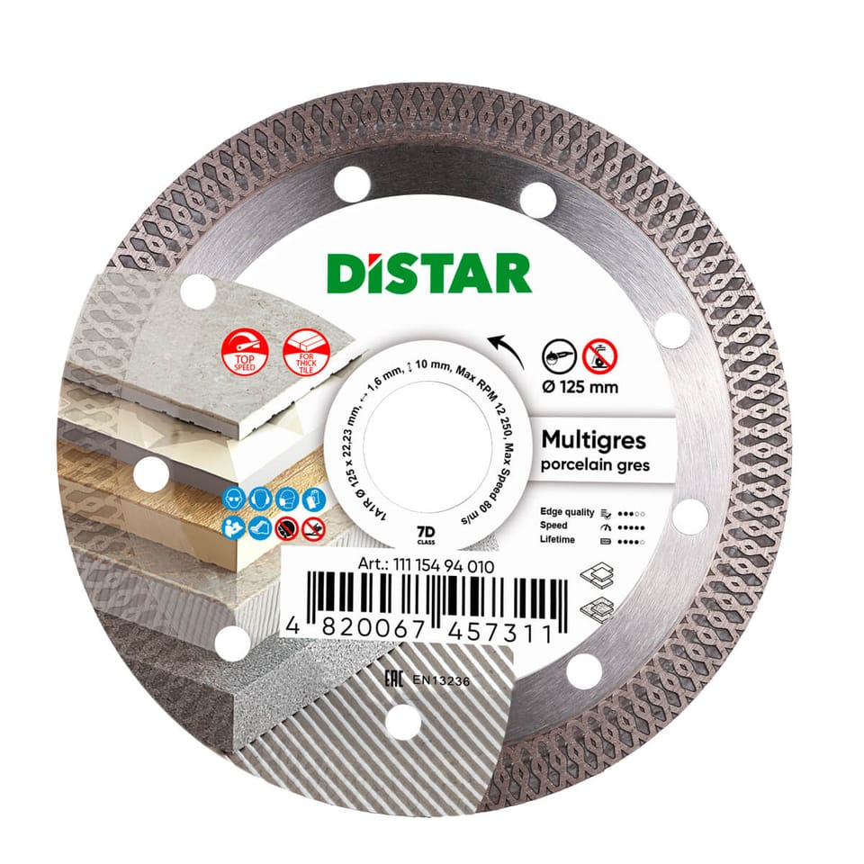 Diamentowa tarcza Distar 125 1A1R Multigres