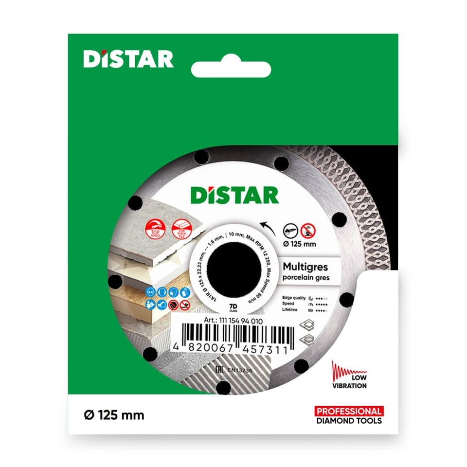 Diamentowa tarcza Distar 125 1A1R Multigres