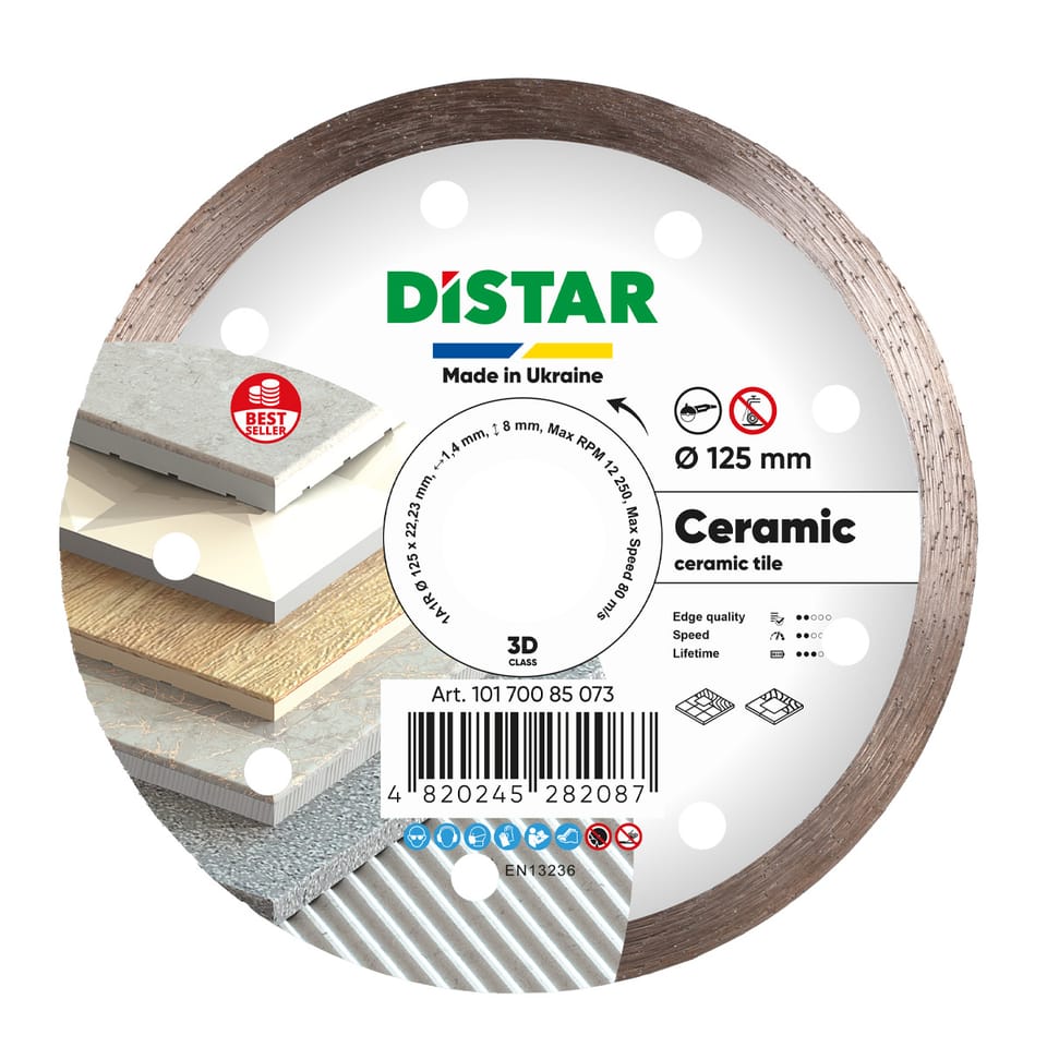 Tarcza diamentowa tnąca Distar 1A1R 125 Ceramic