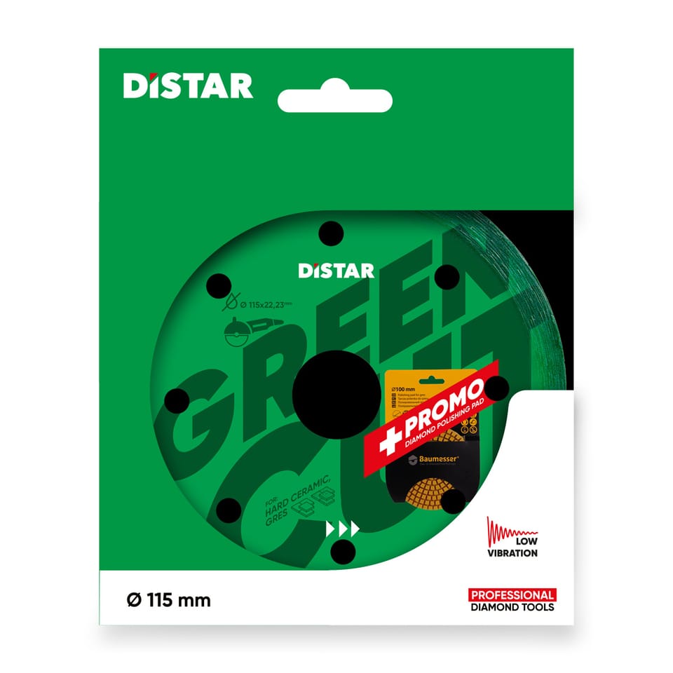 Diamentowa tarcza tnąca Distar 1A1R 115x22,23 Green Cut