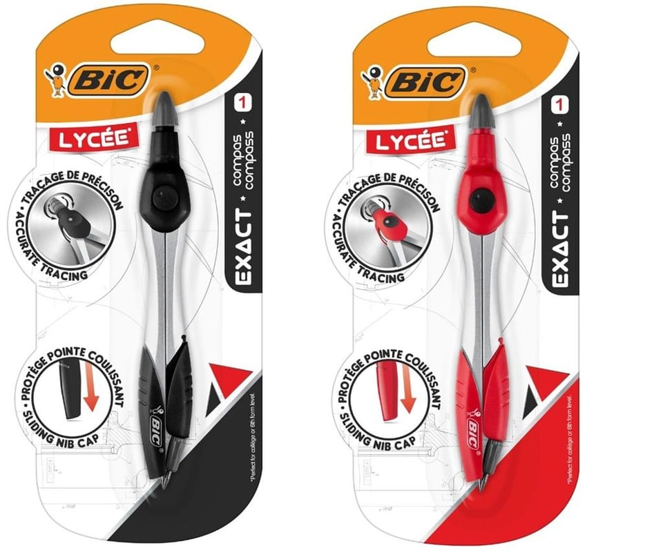 Cyrkiel EXACT LYCEE z grafitem blister 9357121 BIC