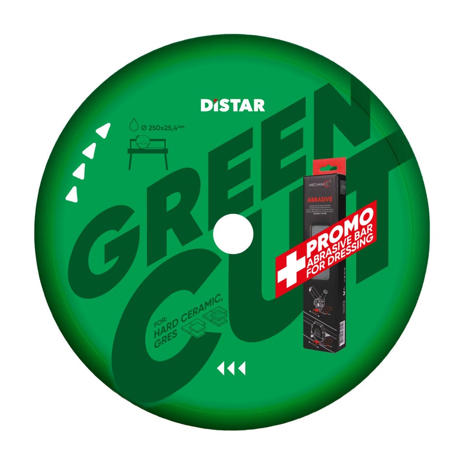 Diamentowa tarcza do gresu Distar 1A1R 250x25,4 Green Cut