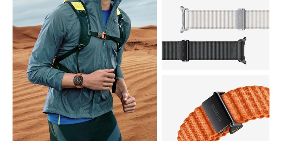 Pasek Trail Band SamsungET-SVL70MBEGEU do Watch Ultra szary/dark gray
