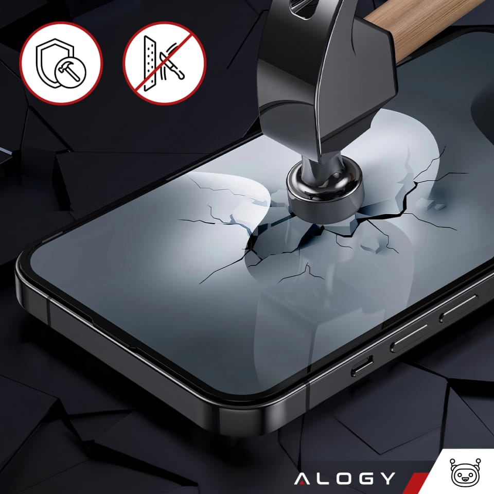 Szkło hybrydowe do Xiaomi Poco X6 Pro na ekran Alogy Flexi Glass 9H Case Friendly płaskie na ekran