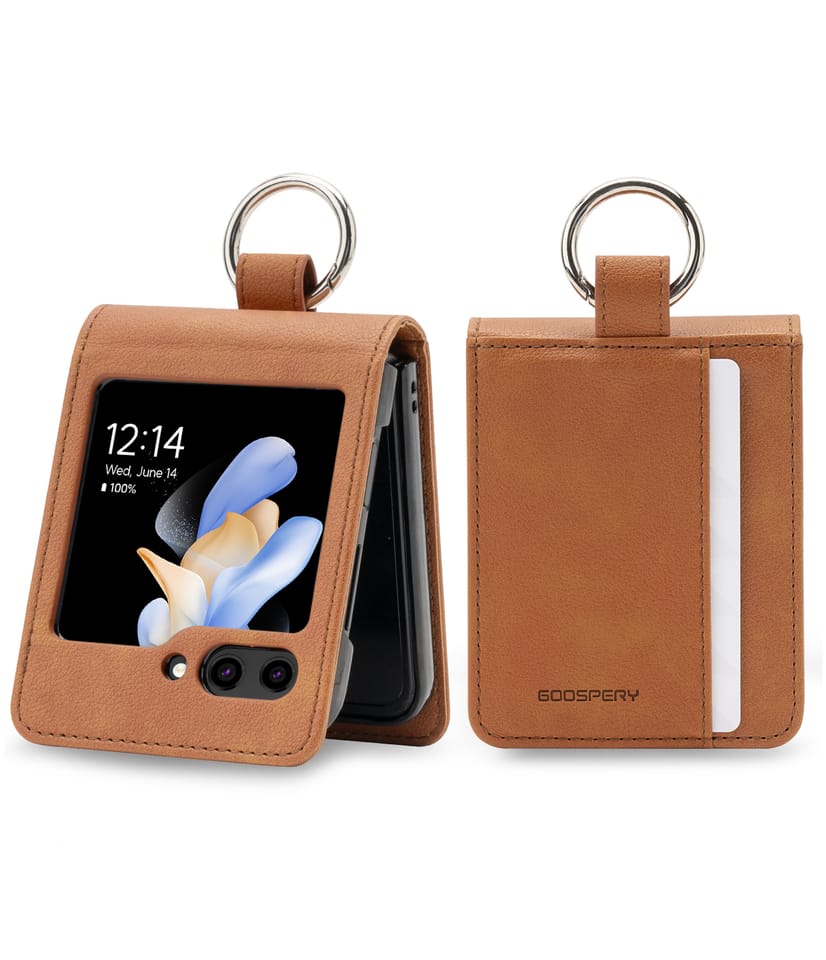 Mercury Basic Diary Sam Z Flip6 F741/Z   Flip7 FE jasnobrązowy/light brown