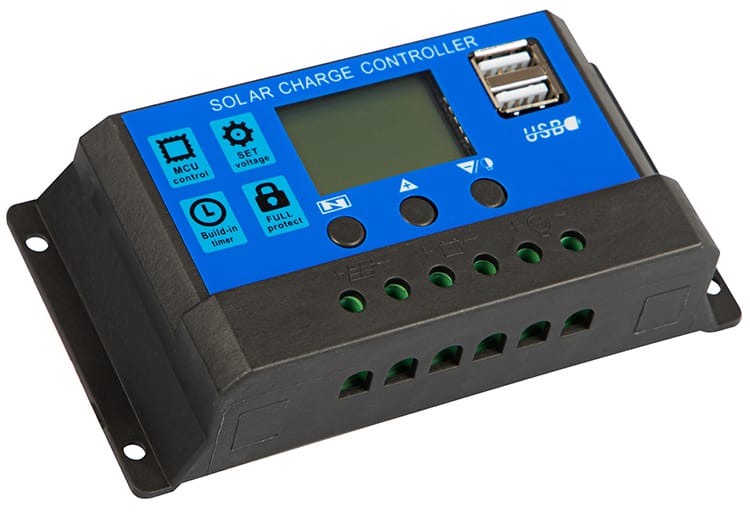 Regulator ładowania Solar PWM 12-24V 2xUSB