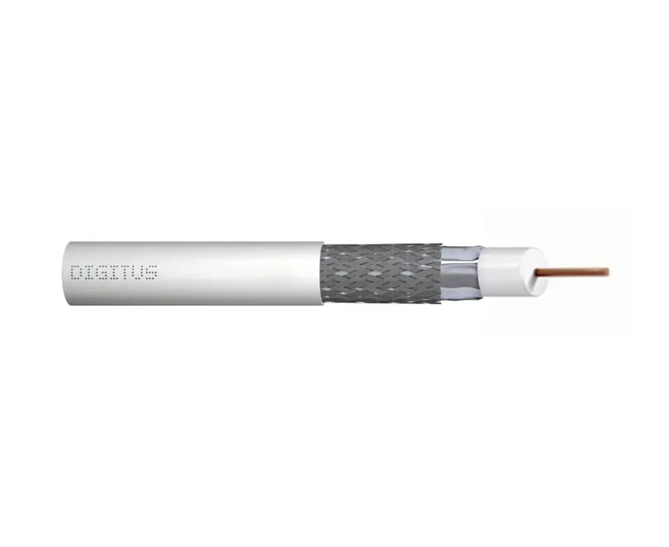 thumbnail interactive-video image 1 of Phat Satellite 75ft RG-6 Coaxial Cable – Black, Made In USA – UV Resistant, UL ETL CMR Rated, 75 Ohm 1 of 2