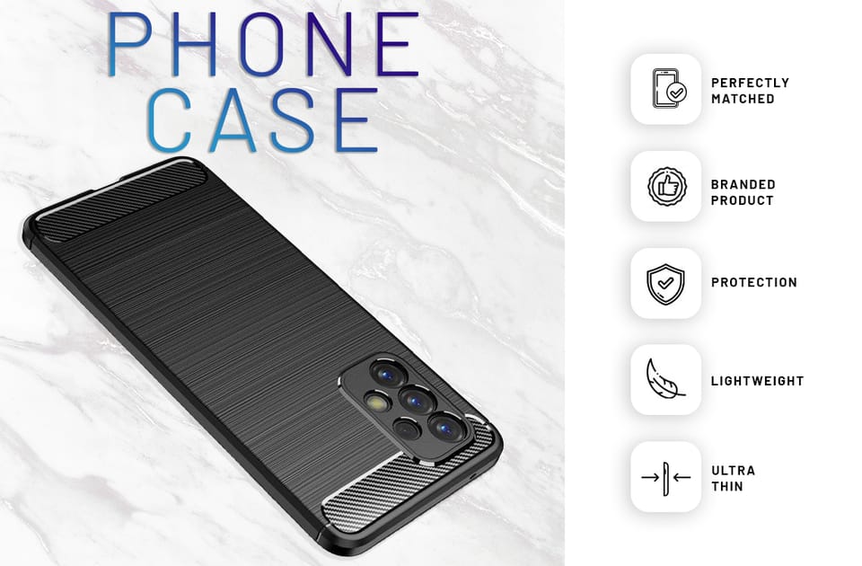 Etui Alogy Rugged Armor obudowa TPU do Samsung Galaxy A73 / A73 5G Carbon Black