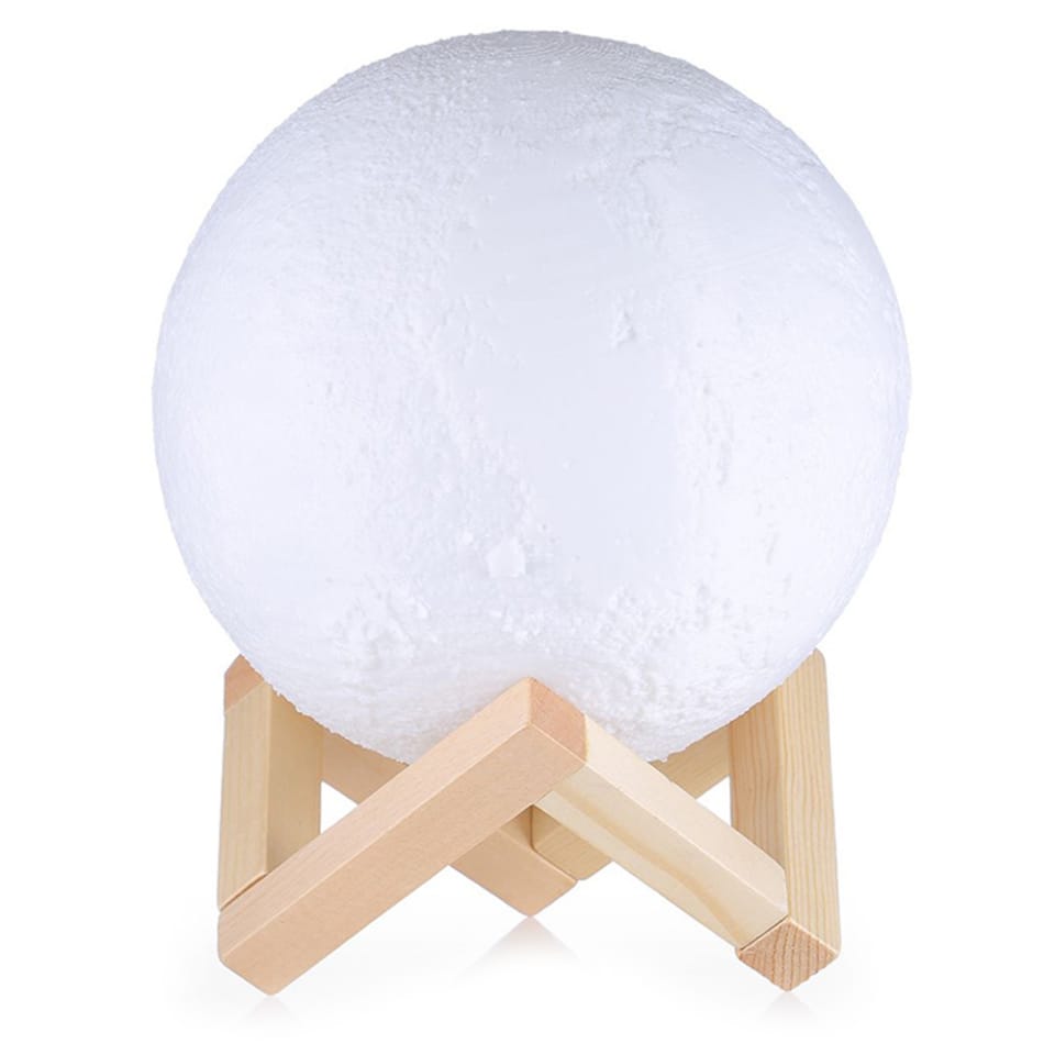 Lampka nocna Świecący Księżyc Lampa 3D Moon Light 8cm