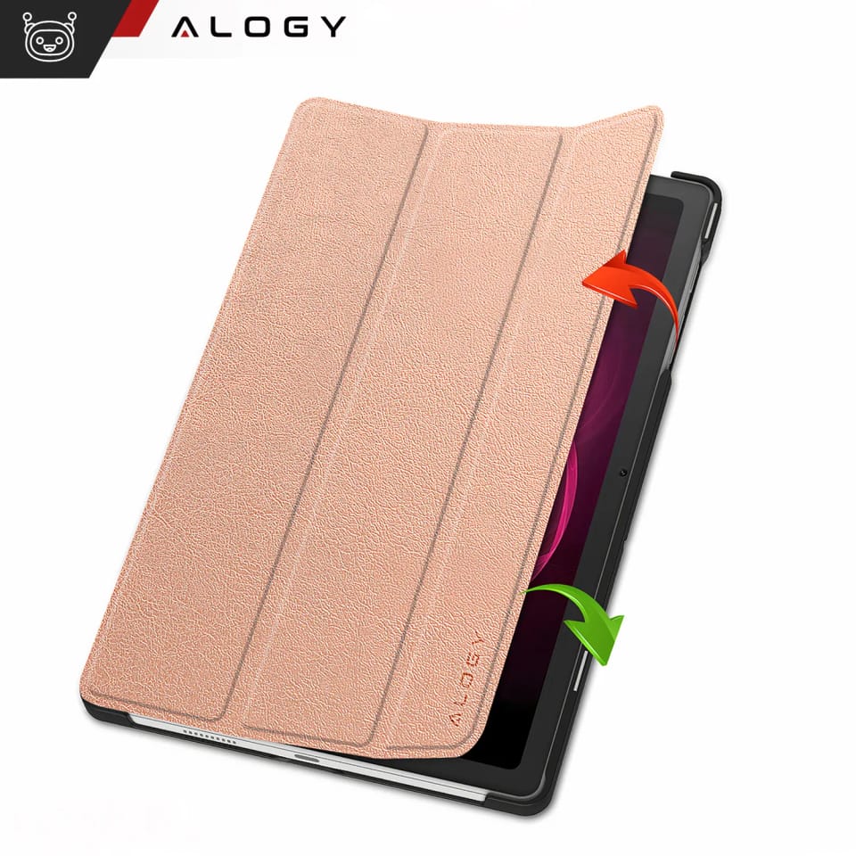 Etui do T-Mobile T Tablet 5G 10.36" obudowa na tablet Alogy Book Cover Case Rose Gold