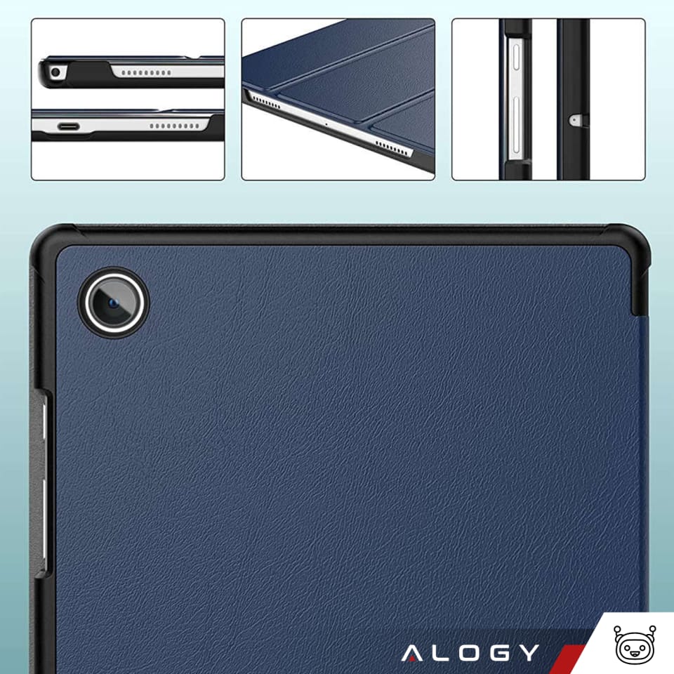 Etui Alogy Book Cover do Samsung Galaxy Tab A8 2021 SM-X200/SM-X205 Niebieski