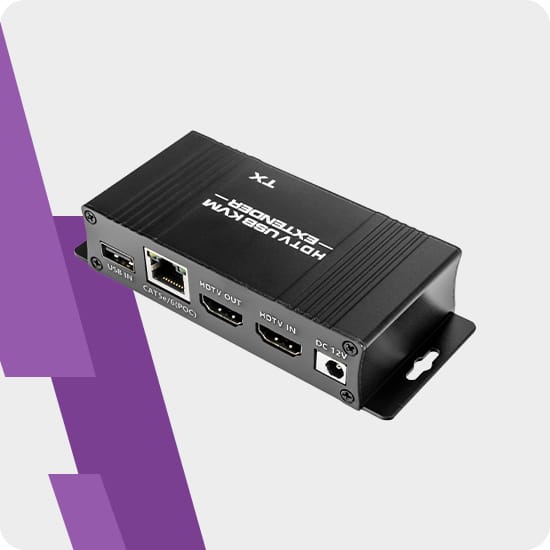 Transmiter HDMI USB KVM Spacetronik Zaawansowana technologia przesyłania