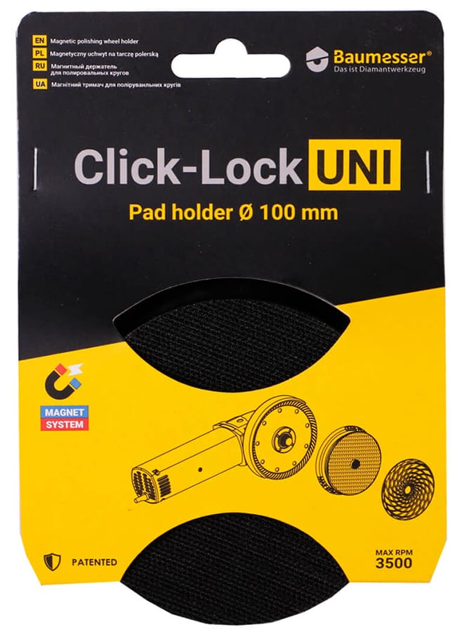 Click-Lock UNI Szlifuj bez zdejmowania tarcz