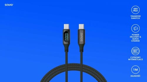 Kabel USB SAVIO USB typ C 1