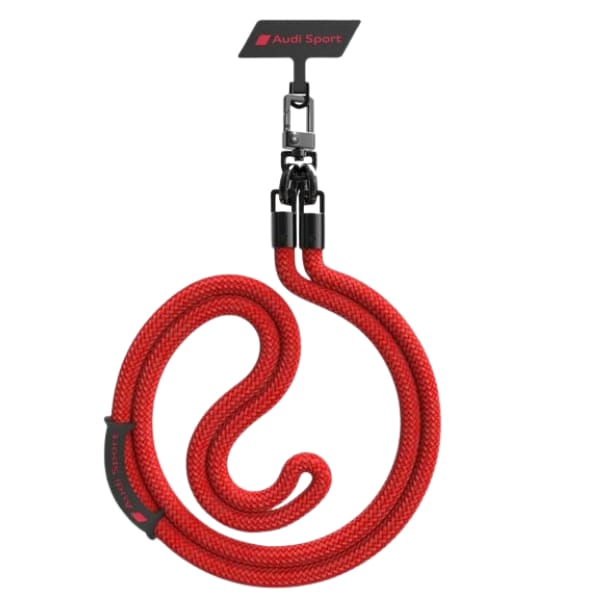 Audi uniwersalna smycz do telefonu 120cm 10mm crossbody czerwony/red AUS-CBL10-RSQ/D1-RD