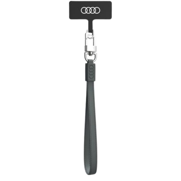 Audi uniwersalna smycz do telefonu 28cm 10mm Leather szary/gray AU-HSLSL-GT/D1-GY