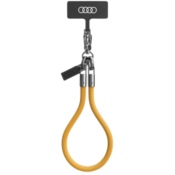 Audi uniwersalna smycz do telefonu 28cm 8mm żółty/yellow AU-HSL8-R8/D1-YW