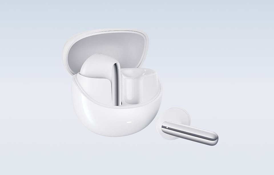 Słuchawki TWS QCY AilyBuds Pro HT10 z ANC, Bluetooth 5.3 (białe)