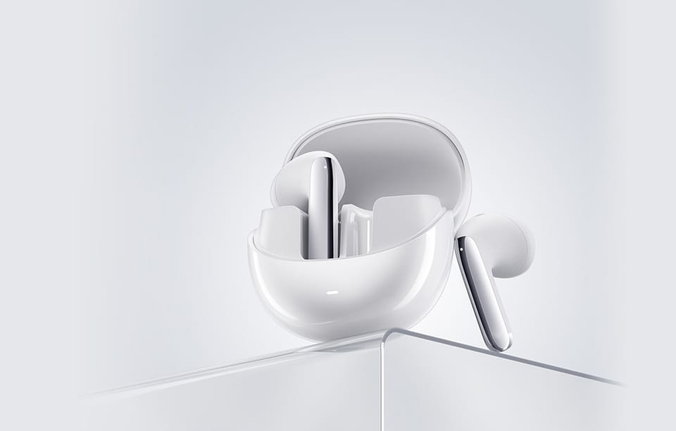 Słuchawki TWS QCY AilyBuds Pro HT10 z ANC, Bluetooth 5.3 (białe)