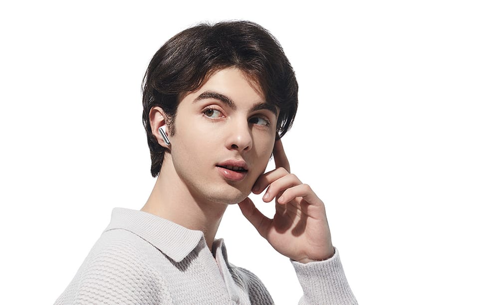 Słuchawki TWS QCY AilyBuds Pro HT10 z ANC, Bluetooth 5.3 (białe)