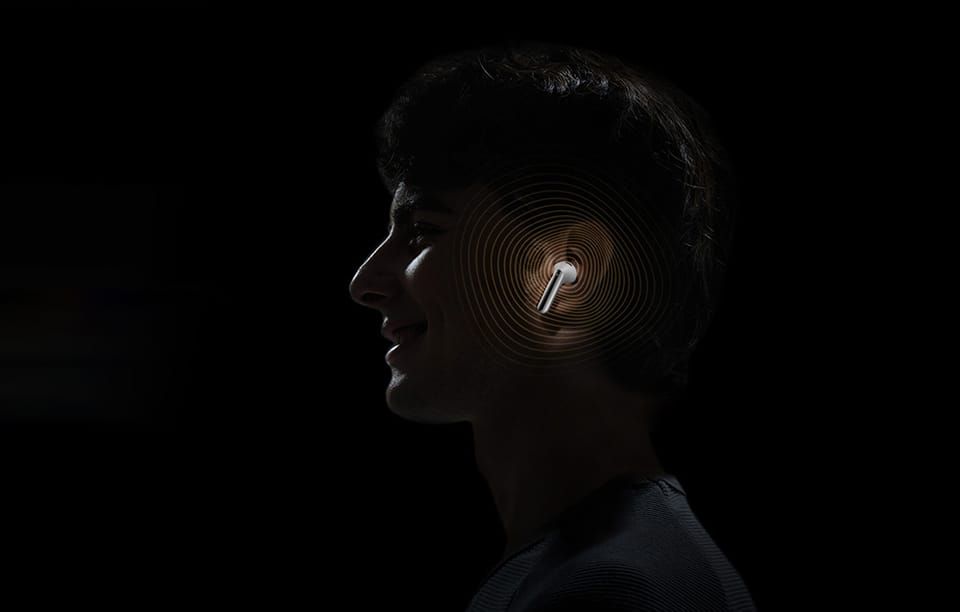 Słuchawki TWS QCY AilyBuds Pro HT10 z ANC, Bluetooth 5.3 (białe)