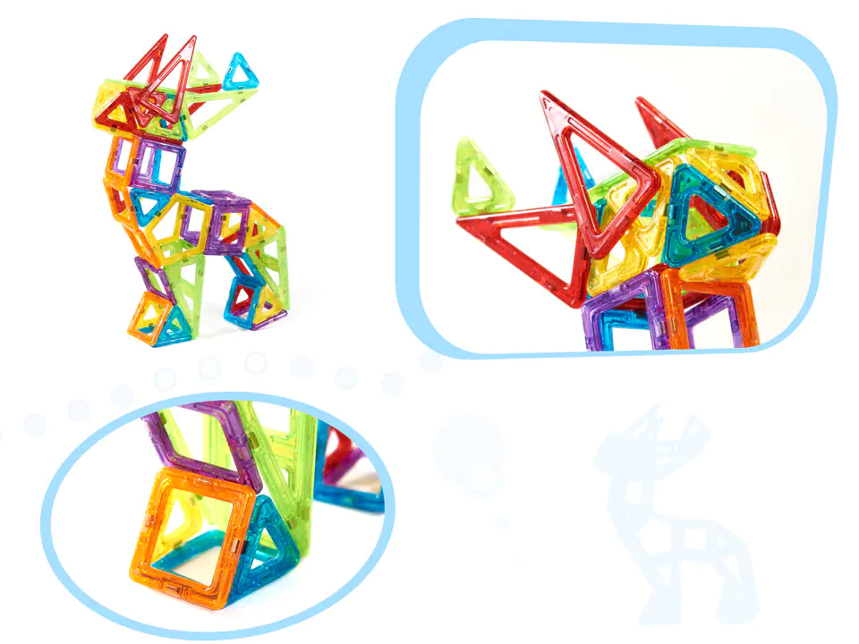 Magnetic blocks MAGICAL MAGNET 158PCS